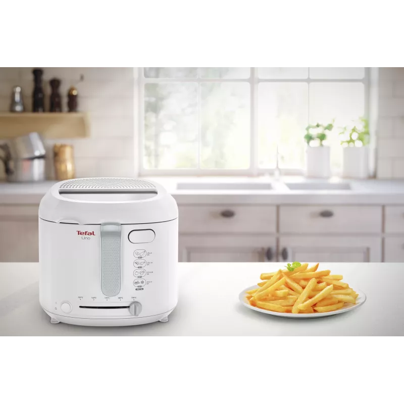 Frytownica Tefal Uno FF203130 pojedyncza 1,8 l wolnostojąca 1600 W Frytownica biała