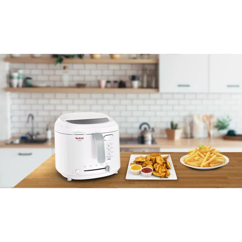 Frytownica Tefal Uno FF203130 pojedyncza 1,8 l wolnostojąca 1600 W Frytownica biała