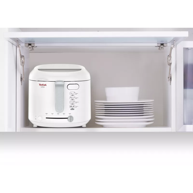 Frytownica Tefal Uno FF203130 pojedyncza 1,8 l wolnostojąca 1600 W Frytownica biała