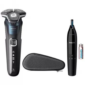 Golarka elektryczna Philips SHAVER Series 5000 S5889/11 Wet and Dry, golarka rotacyjna, ostrza SteelPrecision