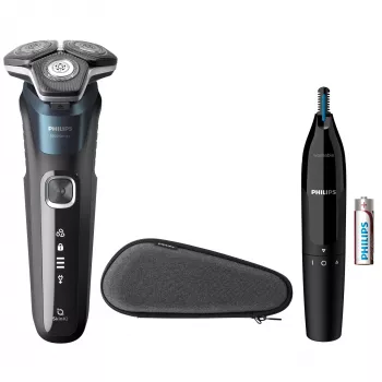 Golarka elektryczna Philips SHAVER Series 5000 S5889/11 Wet and Dry, golarka rotacyjna, ostrza SteelPrecision