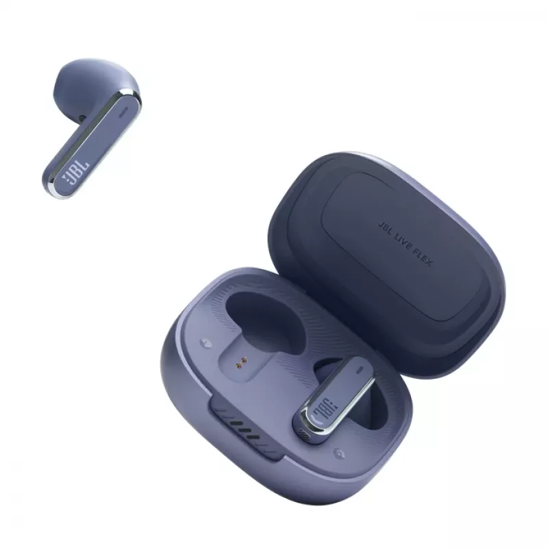 JBL LIVE FLEX Zestaw słuchawkowy Bezprzewodowy Douszny Połączenia/Muzyka Bluetooth Niebieski