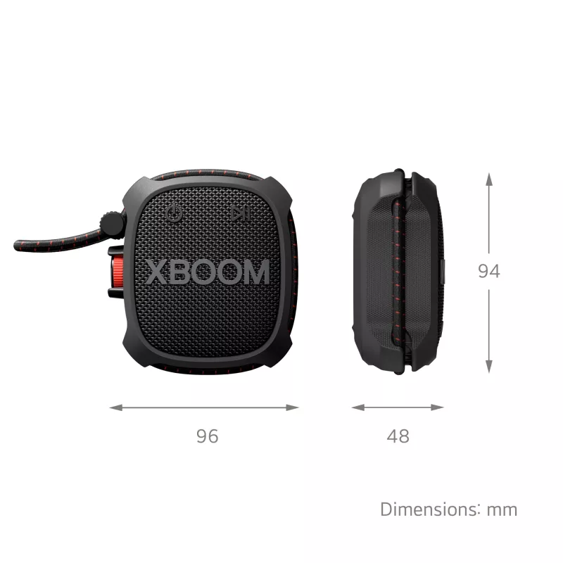 LG XBOOM Go XG2T Mono przenośny głośnik Czarny 5 W