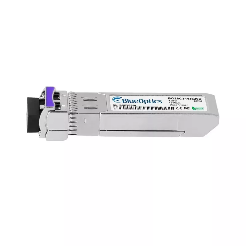 Moduł nadajnika sieciowego BlueOptics 1442010G1-BO — Światłowodowy, cSFP, 125 Mbit/s, aluminium