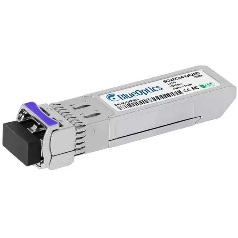 Moduł nadajnika sieciowego BlueOptics AT-SPBD20DUAL-14-BO — światłowodowy SFP, interfejs cSFP, złącze LC, aluminium