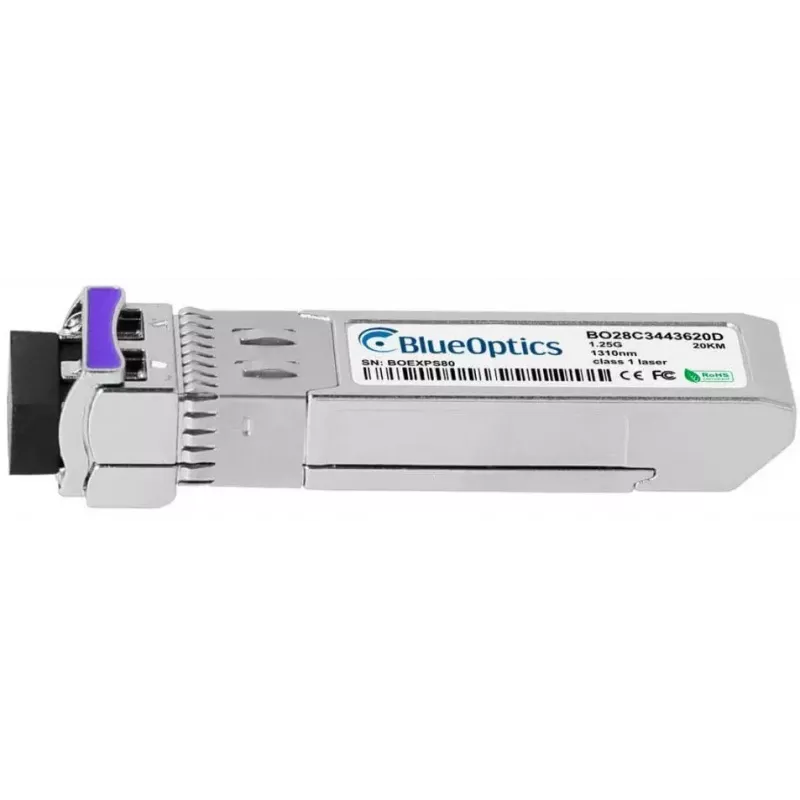 Moduł nadajnika sieciowego BlueOptics AT-SPBD20DUAL-14-BO — światłowodowy SFP, interfejs cSFP, złącze LC, aluminium