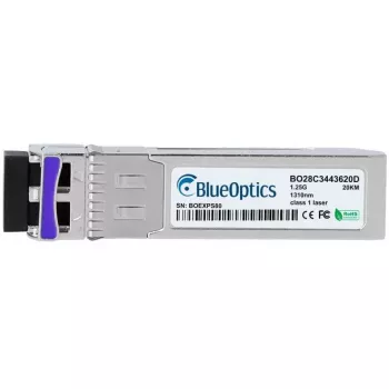 Moduł nadajnika sieciowego BlueOptics AT-SPBD20DUAL-14-BO — światłowodowy SFP, interfejs cSFP, złącze LC, aluminium
