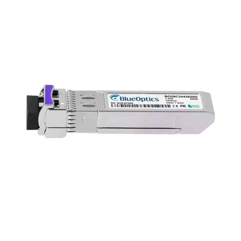 Światłowodowy transceiver SFP BlueOptics LRM1301-BC+1-BO, cSFP, 1250 Mbit/s, srebrny