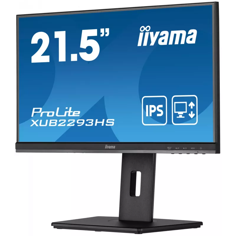 iiyama ProLite XUB2293HS-B3 monitor komputerowy 54,6 cm (21,5 cala) 1920 x 1080 pikseli Full HD LED Czarny