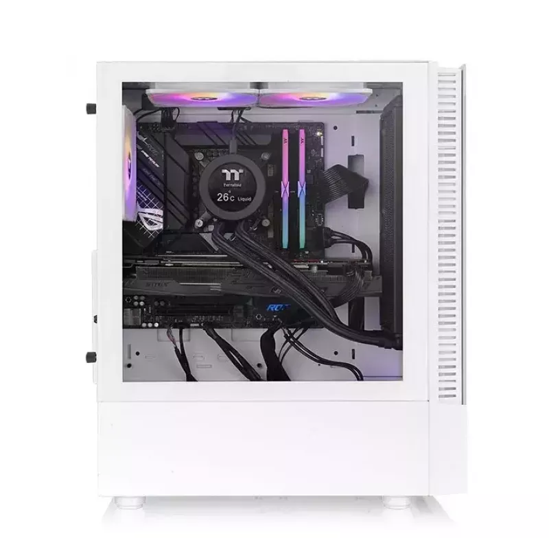 PC Case Thermaltake View 200 TG Snow ARGB Midi Tower biały