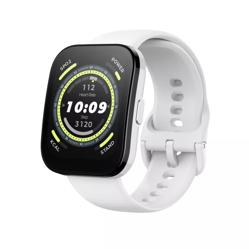 Amazfit Bip 5 4,85 cm (1,91 cala) TFT 45,9 mm Cyfrowy 320 x 380 pikseli Dotykowy Biały GPS (satelitarny)