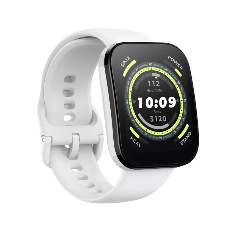 Amazfit Bip 5 4,85 cm (1,91 cala) TFT 45,9 mm Cyfrowy 320 x 380 pikseli Dotykowy Biały GPS (satelitarny)
