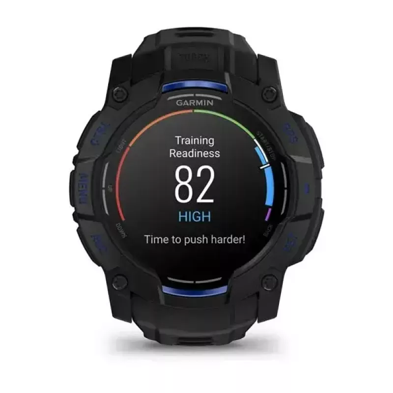 Smartwatch GARMIN Instinct 3 45 mm, 1,3-calowy AMOLED, 416×416, GPS, koperta aluminiowo-GFRP, pasek silikonowy