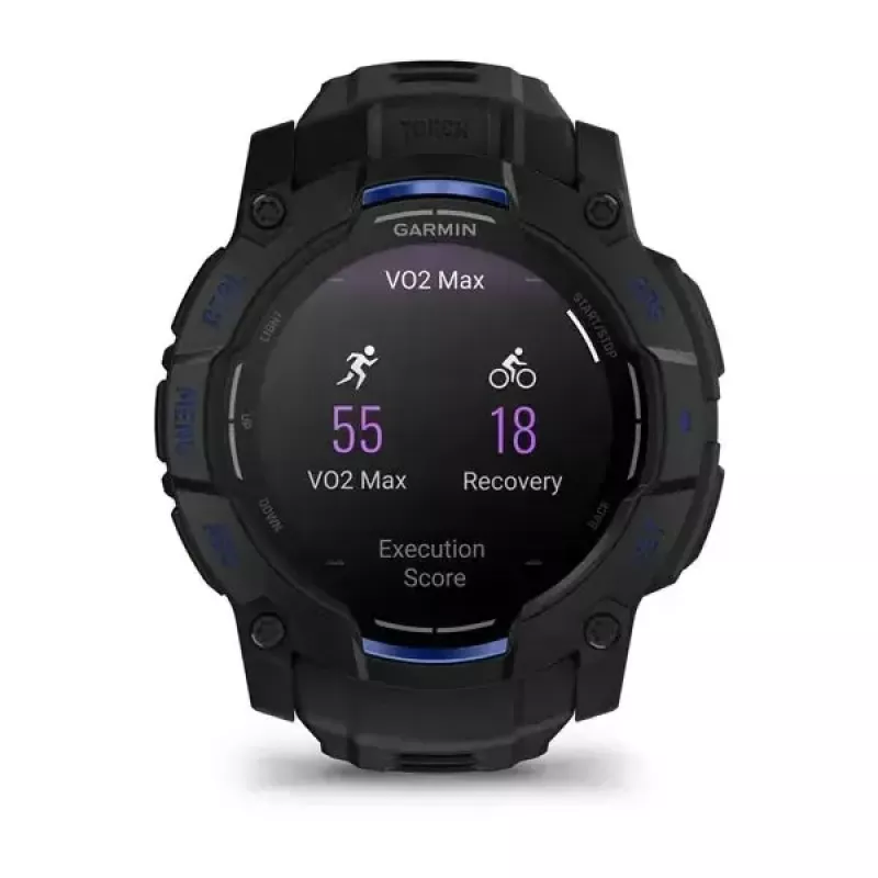 Smartwatch GARMIN Instinct 3 45 mm, 1,3-calowy AMOLED, 416×416, GPS, koperta aluminiowo-GFRP, pasek silikonowy