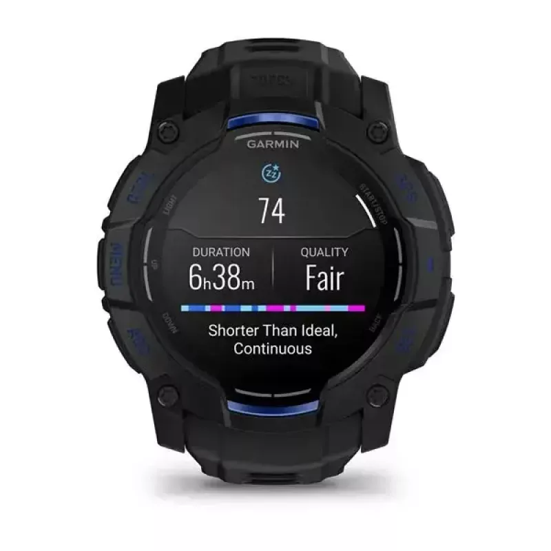 Smartwatch GARMIN Instinct 3 45 mm, 1,3-calowy AMOLED, 416×416, GPS, koperta aluminiowo-GFRP, pasek silikonowy