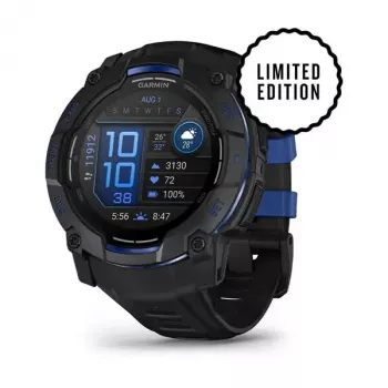 Smartwatch GARMIN Instinct 3 45 mm, 1,3-calowy AMOLED, 416×416, GPS, koperta aluminiowo-GFRP, pasek silikonowy