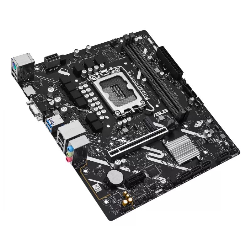 Płyta główna ASUS PRIME H810M-K — Intel H810, LGA 1851 (Socket V1), micro ATX, DDR5, do 128 GB, M.2 i SATA III, Gigabit Ethernet