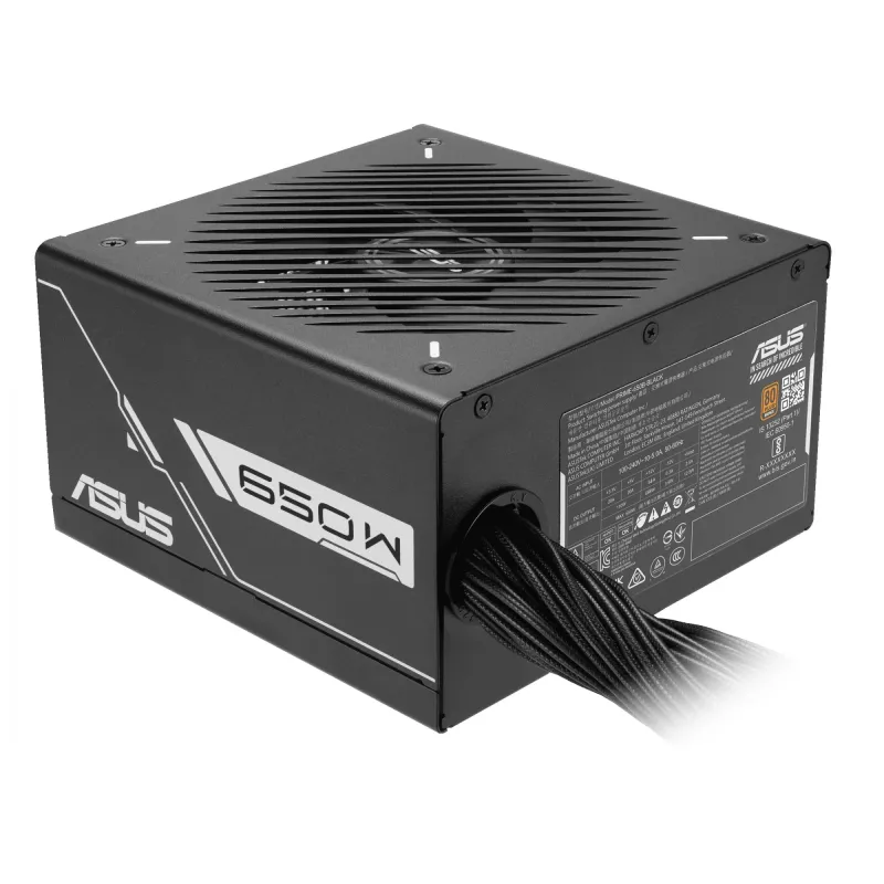 Zasilacz ASUS Prime 650W ATX 20+4 pin, 80 PLUS Bronze, czarny, wentylator 13,5 cm