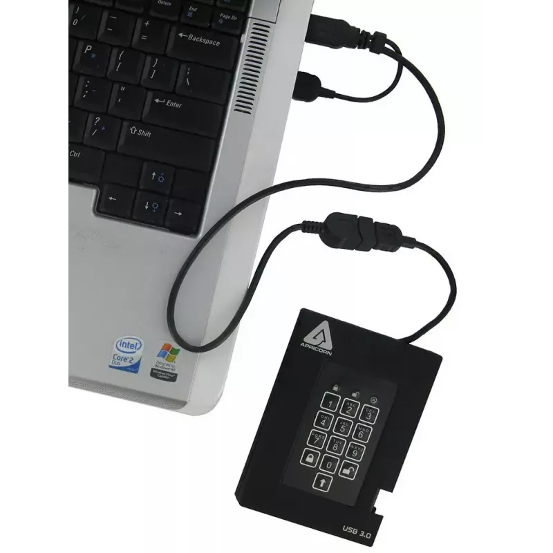 Dysk SSD Apricorn 256 GB USB 3.2 Gen 1 Czarny A25-3PL256-S256F