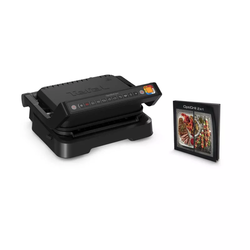 Grill kontaktowy Tefal OptiGrill 2in1 GC7728 2100W Czarny