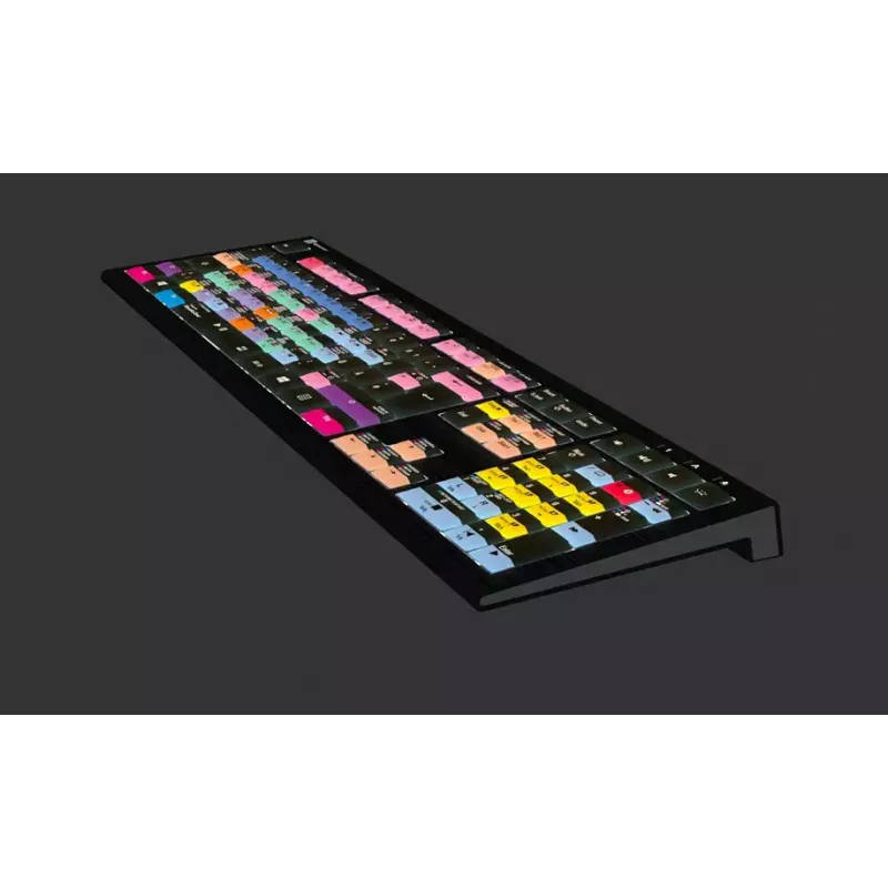 Klawiatura LogicKeyboard LKB-PSO3-A2PC-DE — pełnowymiarowa USB QWERTZ niemiecka, 108 klawiszy, podświetlenie LED, kabel 1,8 m