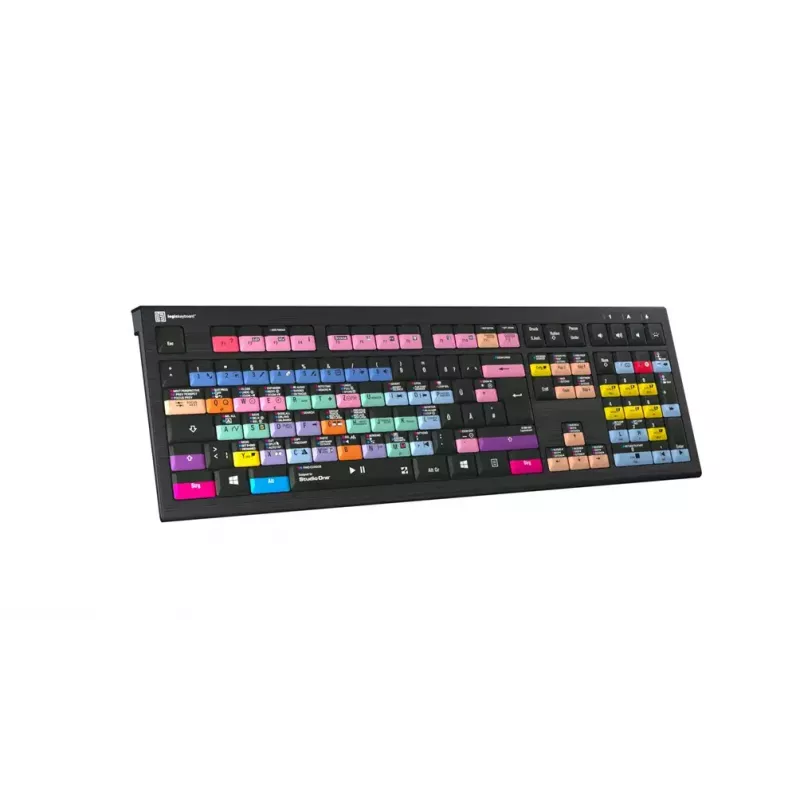 Klawiatura LogicKeyboard LKB-PSO3-A2PC-DE — pełnowymiarowa USB QWERTZ niemiecka, 108 klawiszy, podświetlenie LED, kabel 1,8 m