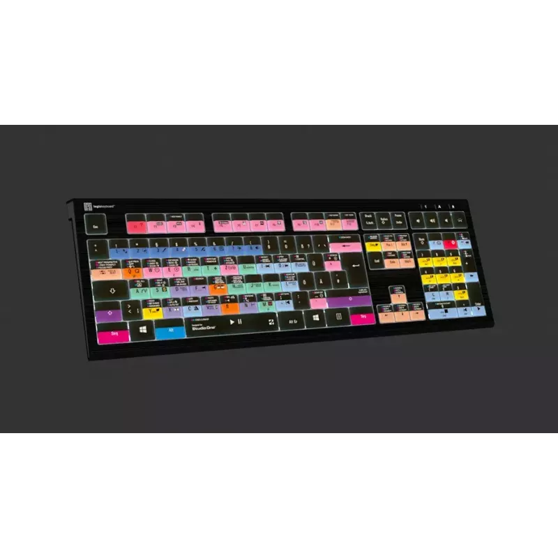 Klawiatura LogicKeyboard LKB-PSO3-A2PC-DE — pełnowymiarowa USB QWERTZ niemiecka, 108 klawiszy, podświetlenie LED, kabel 1,8 m