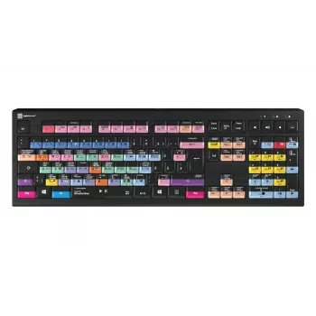 Klawiatura LogicKeyboard LKB-PSO3-A2PC-DE — pełnowymiarowa USB QWERTZ niemiecka, 108 klawiszy, podświetlenie LED, kabel 1,8 m