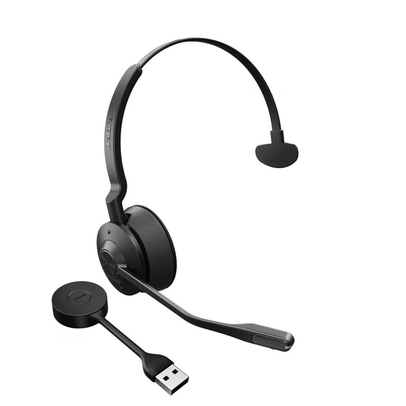 Jabra Engage 55 - USB-A UC Mono, EMEA/APAC, bezprzewodowy, biuro/centrum telefoniczne, 57 g, zestaw słuchawkowy, czarny, tytanowy