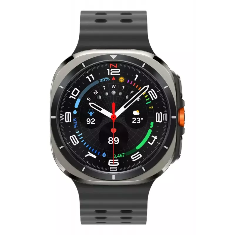 Samsung Galaxy Watch Ultra 3.81 cm (1.5 cala) AMOLED 47 mm cyfrowy 480 x 480 pikseli Dotykowy 4G Srebrny Wi-Fi GPS (satelitarny)