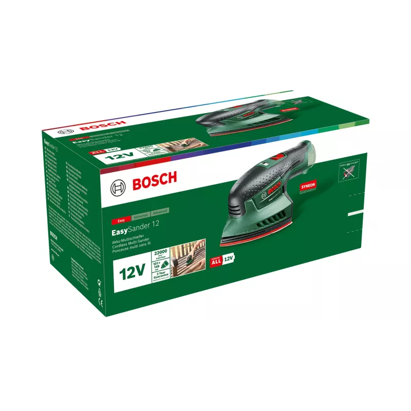 Bosch EasySander 12 Szlifierka wielofunkcyjna 22000 RPM 22000 OPM