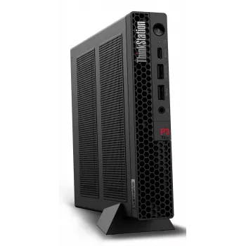 Lenovo ThinkStation P3 Tiny Intel® Core™ i5 i5-14600 32 GB DDR5-SDRAM 1 TB SSD NVIDIA RTX A400 Windows 11 Pro Mini PC Stacja robocza Czarny