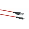 Kabel USB A do Lightning do telefonu komórkowego SCHWAIGER LPRO410 501, USB 2.0, 1,2 m, czerwony