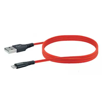 Kabel USB A do Lightning do telefonu komórkowego SCHWAIGER LPRO410 501, USB 2.0, 1,2 m, czerwony