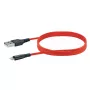 Kabel USB A do Lightning do telefonu komórkowego SCHWAIGER LPRO410 501, USB 2.0, 1,2 m, czerwony