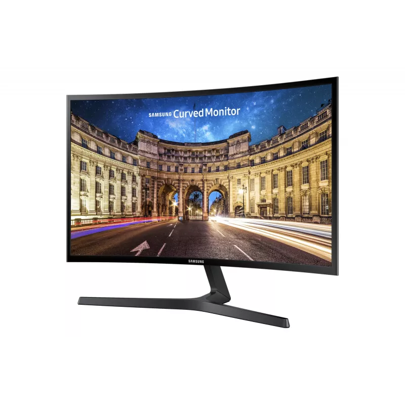 Samsung C24F396FHR komputer monitor 59,7 cm (23,5 cala) 1920 x 1080 pikseli Full HD LED Czarny