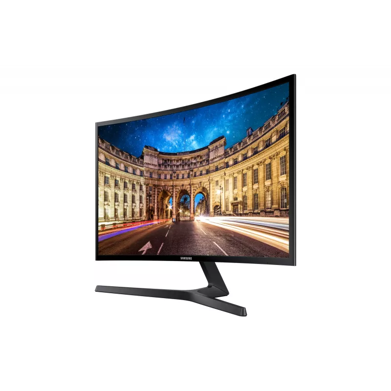 Samsung C24F396FHR komputer monitor 59,7 cm (23,5 cala) 1920 x 1080 pikseli Full HD LED Czarny