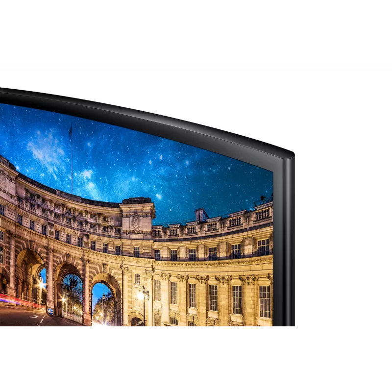 Samsung C24F396FHR komputer monitor 59,7 cm (23,5 cala) 1920 x 1080 pikseli Full HD LED Czarny