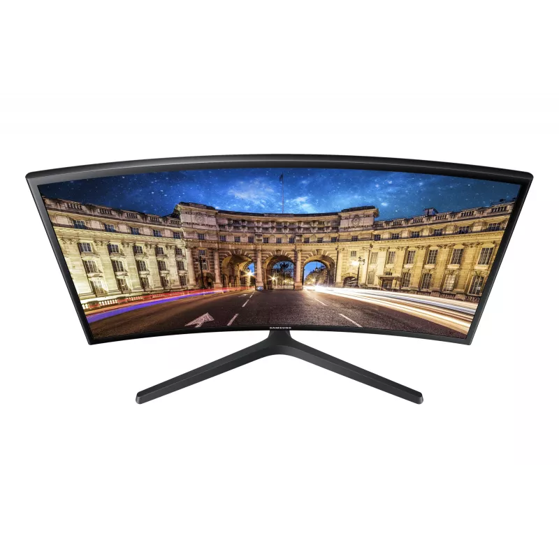 Samsung C24F396FHR komputer monitor 59,7 cm (23,5 cala) 1920 x 1080 pikseli Full HD LED Czarny