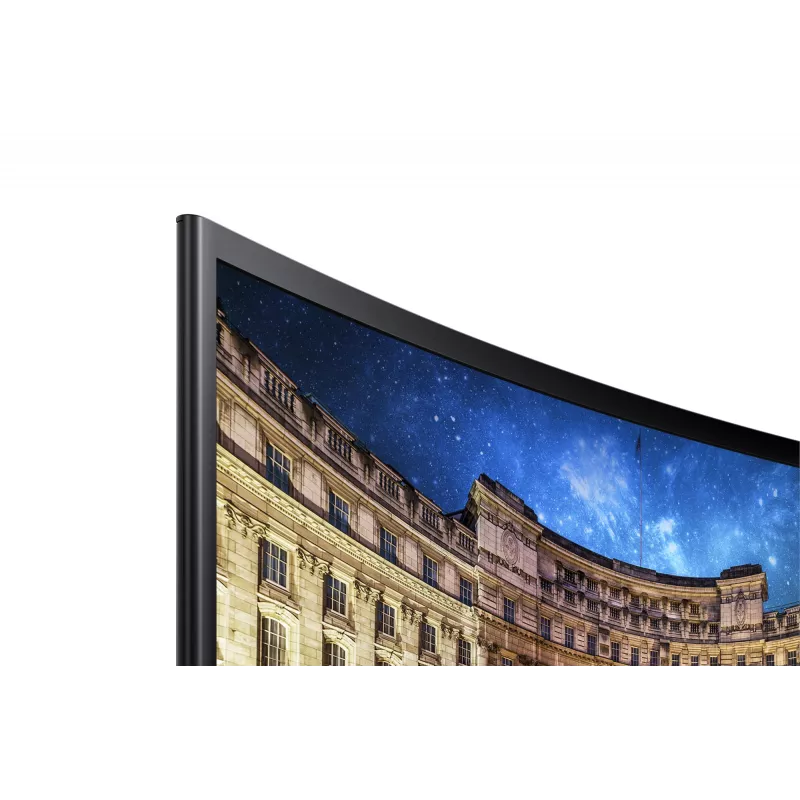 Samsung C24F396FHR komputer monitor 59,7 cm (23,5 cala) 1920 x 1080 pikseli Full HD LED Czarny
