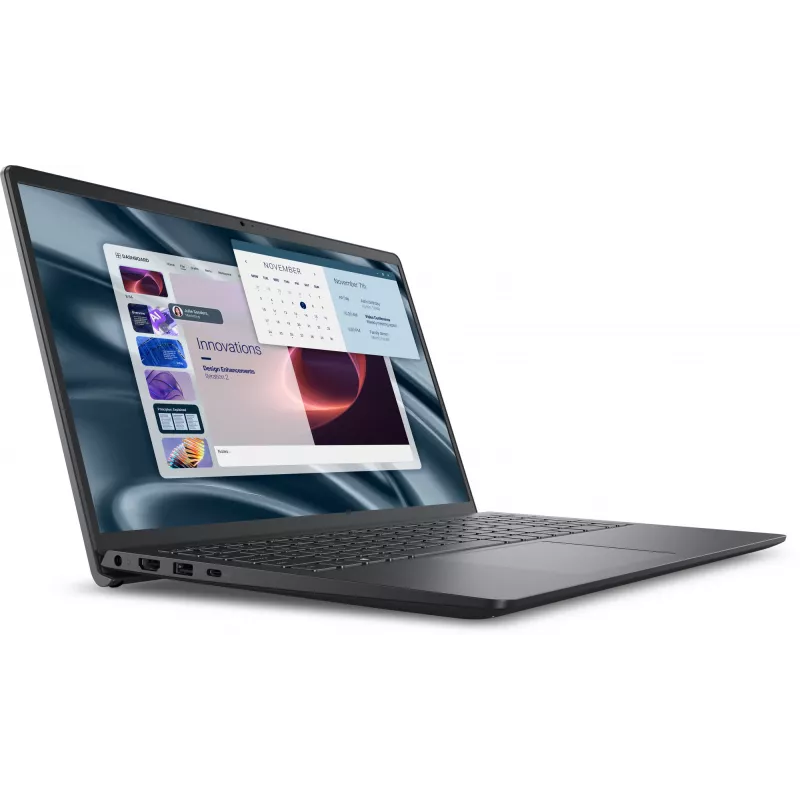 DELL Pro 15 Essential PV15255 Laptop AMD Ryzen™ 3 7320U 39,6 cm (15,6 cala) Full HD 8 GB LPDDR5-SDRAM 512 GB SSD Wi-Fi 5 (802.11ac) Windows 11 Pro Niemiecki Czarny
