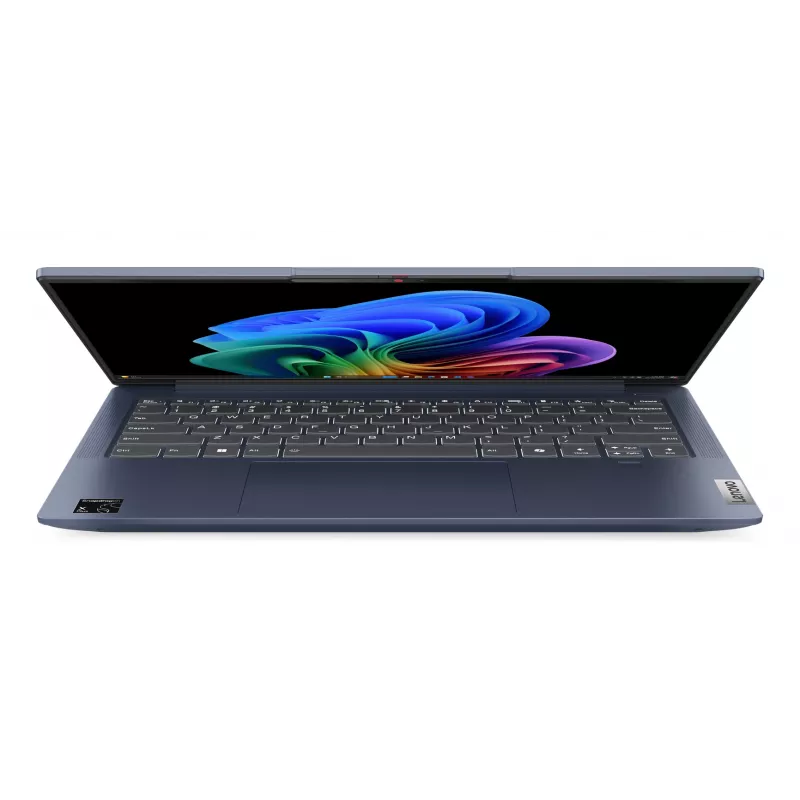 Lenovo IdeaPad cienki 5 14Q8X9 Copilot+ PC Snapdragon X1-26-100 Laptop 35,6 cm (14 cali) WUXGA 16 GB LPDDR5x-SDRAM 512 GB SSD Wi-Fi 7 (802.11be) Windows 11 Home niemiecki niebieski