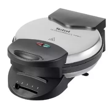 Waffle Maker Tefal WM310D 5 gofrów 1000 W czarny stal nierdzewna