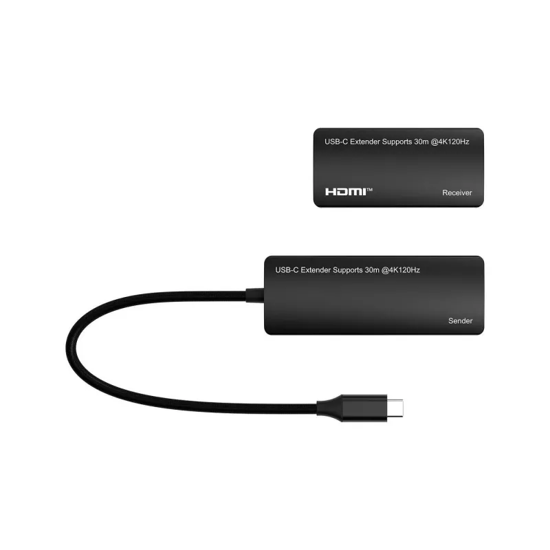 Przedłużacz USB-C na HDMI MicroConnect MC-USBCHDMIEXT-30M 30m