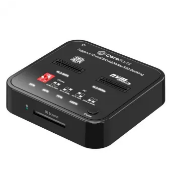 Media Duplicator CoreParts MS-CLONER-M2-SD Czarny USB Type-C M.2
