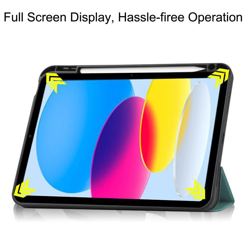 CoreParts TABX-IP10-COVER25 etui na tablet 27,7 cm (10,9 cala) Flip case Zielony