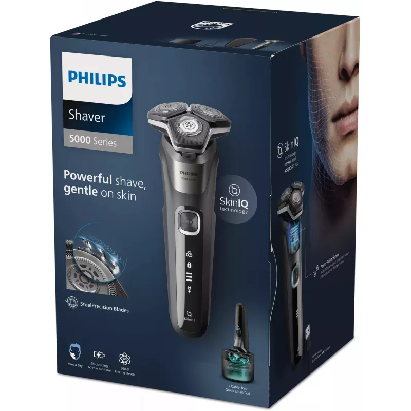 Golarka elektryczna Philips SHAVER Series 5000 S5887/50 na mokro i sucho z ostrzami SteelPrecision