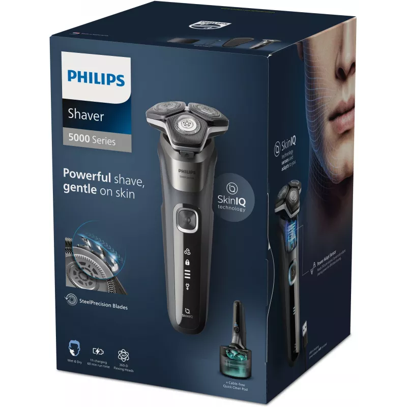 Golarka elektryczna Philips SHAVER Series 5000 S5887/50 na mokro i sucho z ostrzami SteelPrecision