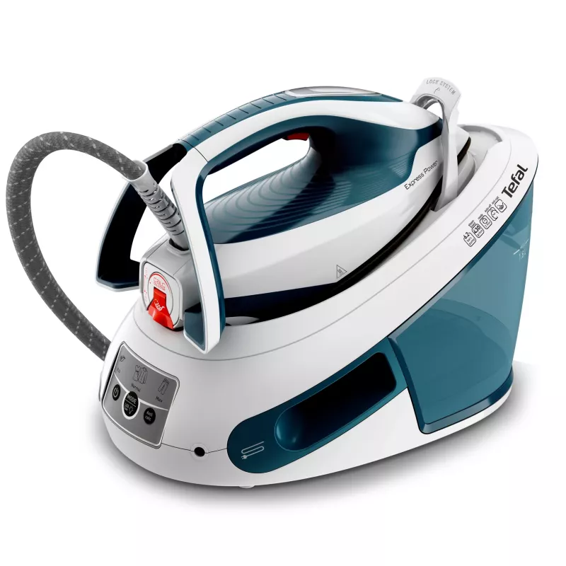 Tefal Express Power SV8111 1,8 L Stopa Durilium AirGlide Autoclean Niebieski, Biały