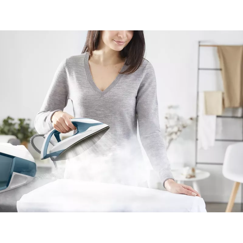 Tefal Express Power SV8111 1,8 L Stopa Durilium AirGlide Autoclean Niebieski, Biały